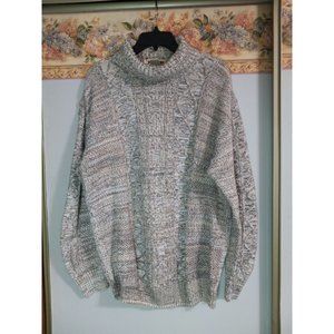 John Baner XL Multicolor Turtleneck Knit Casual Business Warm Comfort Sweater